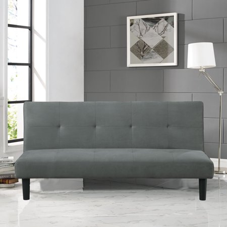 Serta Easton Convertible Sofa, Lounger and Queen Bed, Gray Fabric