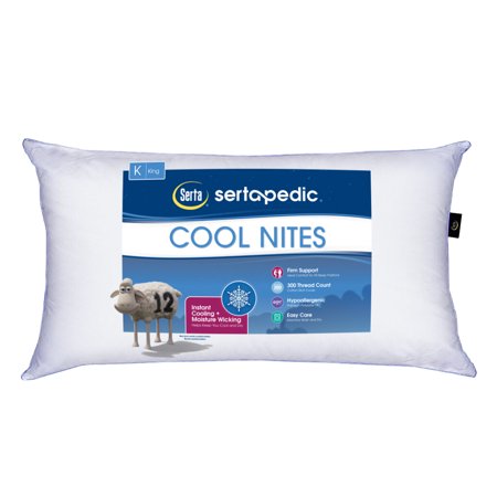 Sertapedic Cool Nites Pillow, King Size