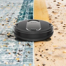 Shark IQ Robot Vacuum R101, Wi-Fi, Home Mapping in Black/Brown, Size 3.5 H x 12.5 W x 12.5 D in | Wayfair RV1001