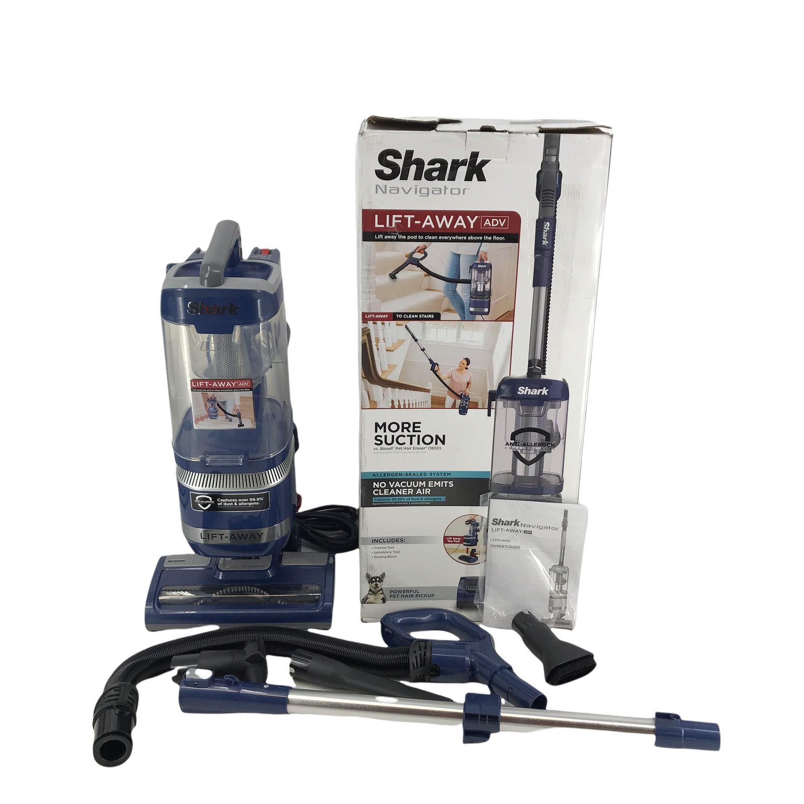 Shark Navigator LA301 Lift-Away ADV Upright Vacuum Cleaner Blue #U0053