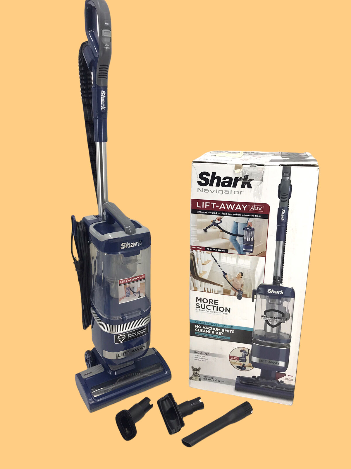 Shark Navigator Lift-Away ADV Upright Corded Vacuum model LA301 Blue w/3 tools
