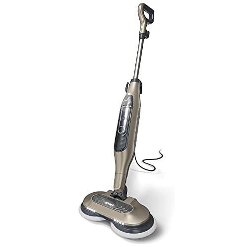 Shark S7001 Mop Scrub & Sanitize at The Same Time, Designed for Hard Floors, with 4 Dirt Grip Soft Scrub Washable Pads, 3 Steam Modes & LED Headlights, Gold (Renewed) On Sale At Amazon.com