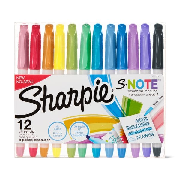 Sharpie S Note Creative Markers 12 Pack ONLY 10 cents (reg $8.88)