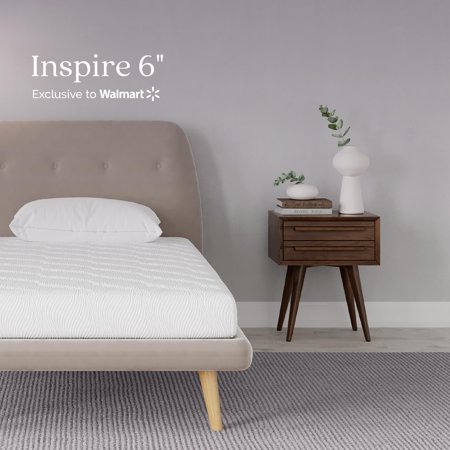 Signature Sleep Inspire 6" Medium-Firm High-Density, Responsive Memory Foam Mattress, Bed-in-a-Box, Twin