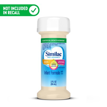 Similac Pro-Advance Infant Formula with 2'-FL Human Milk Oligosaccharide (HMO) for Immune Support, Ready to Feed, 2 fl oz (Pack of 8)