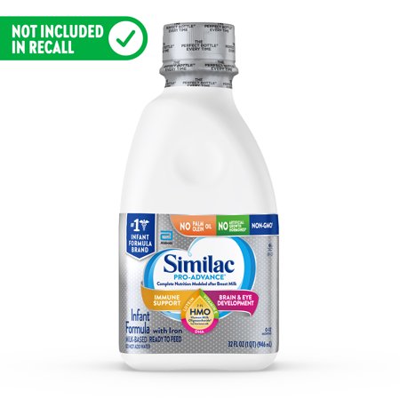 Similac Pro-Advance Non-GMO Liquid Baby Formula, 32 oz Bottle
