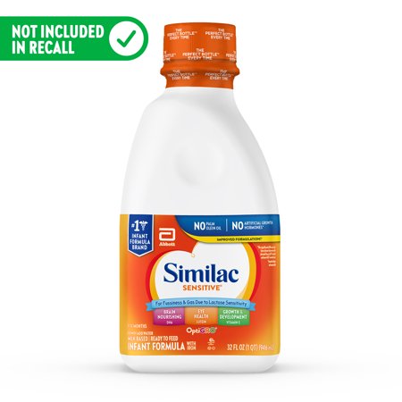 Similac Sensitive Liquid Baby Formula, 32 oz Bottle