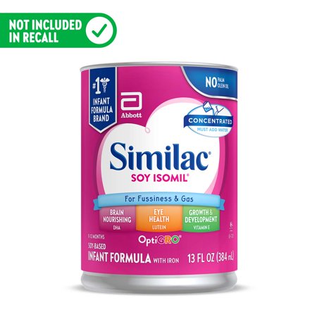 Similac Soy Isomil Lactose-Free Liquid Baby Formula, 13 oz Can