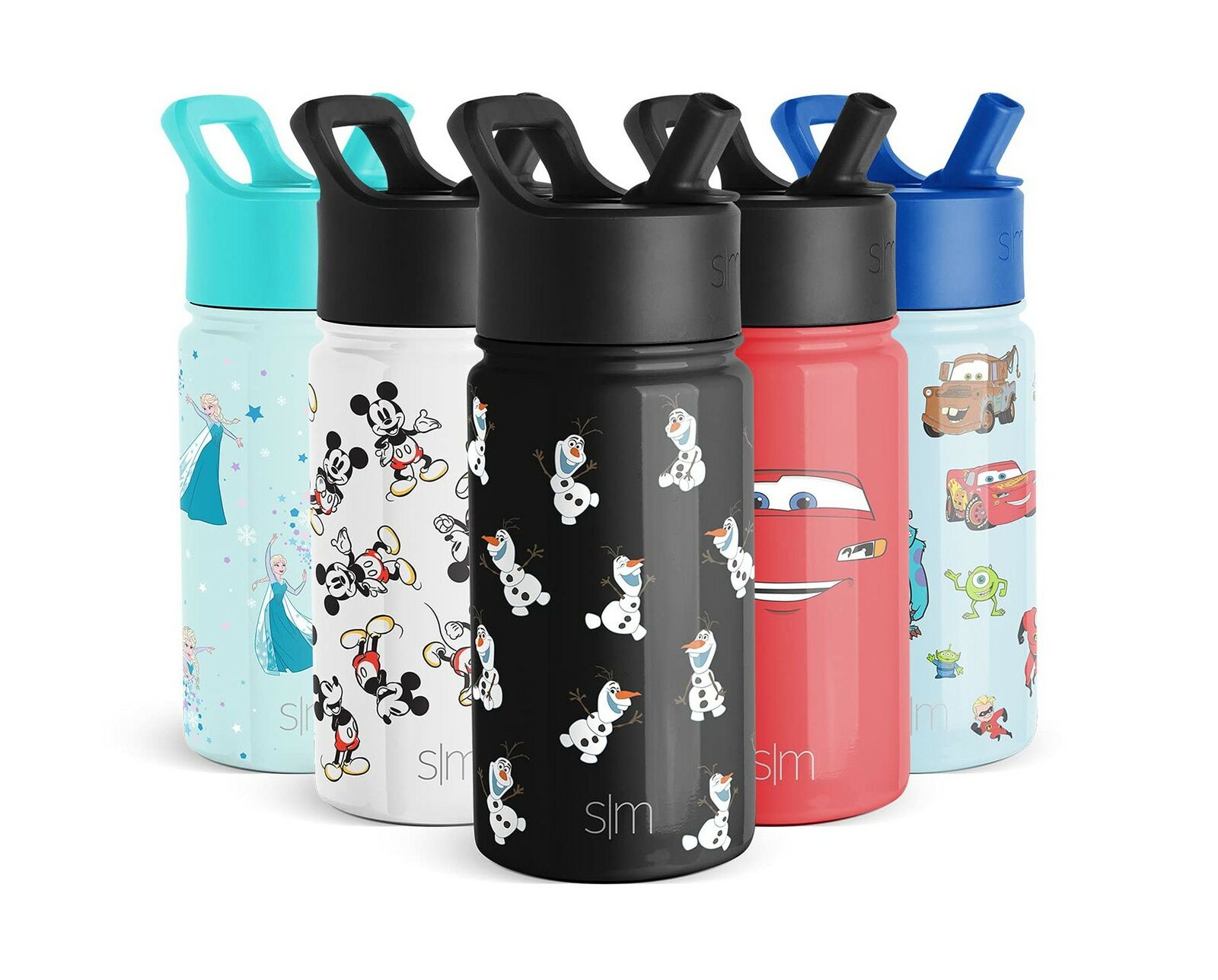 Simple Modern 14oz Disney Summit Kids Water Bottle Thermos with Straw Lid - D...