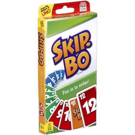 Skip-Bo Fast-Paced Family Fun Card Game Board Game Mattel MTT42050