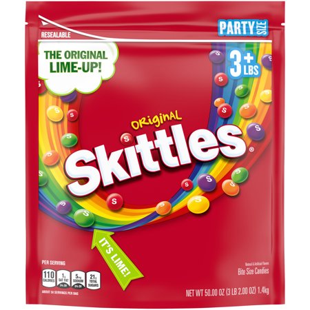 Skittles Original Chewy Candy Party Size - 50 oz Bag