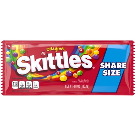 SKITTLES Original Fruity Candy Share Size, 4 oz. Bag