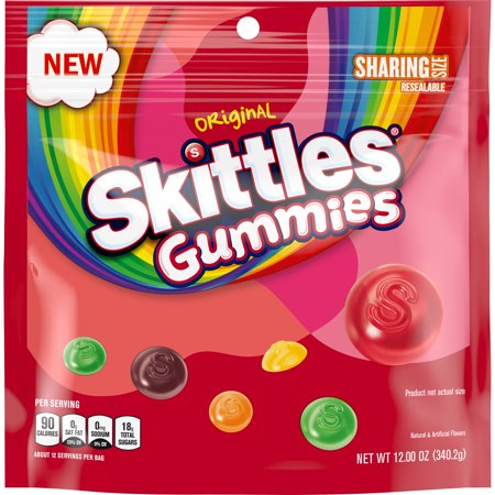 Skittles Original Gummy Candy, Sharing Size, 12 oz Bag