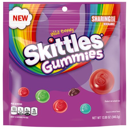 Skittles Wild Berry Gummy Candy, 12 oz Sharing Size Bag