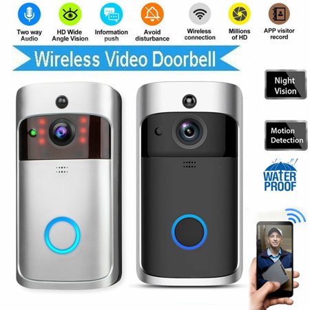Smart Video Wireless Wifi Camera Doorbell Ir Visual Camera Record Security System Kit