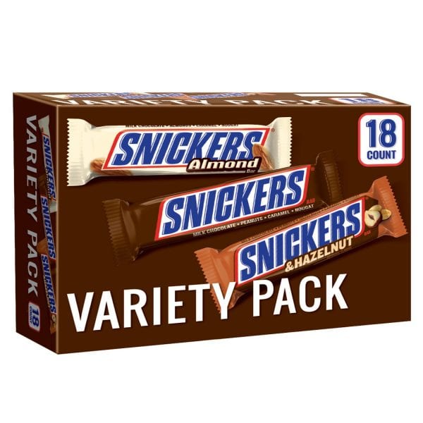 SNICKERS Variety Pack 18 Count Box only $3.30