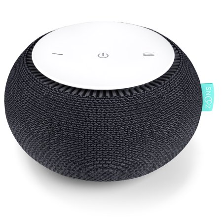 SNOOZ White Noise Sound Machine - Real Fan Inside, Control via iOS and Android App - Charcoal
