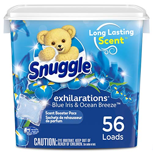 Snuggle Laundry Scent Boosters Concentrated Scent Pacs, Blue Iris Bliss, Tub, 56 Count (Packaging may vary) On Sale At Amazon.com
