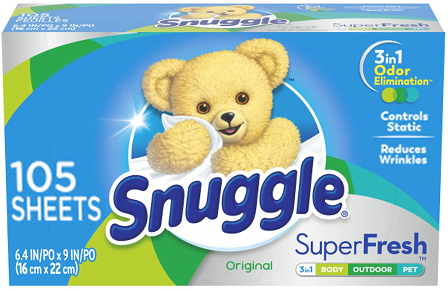 Snuggle plus Super Fresh Fabric Softener Dryer Sheets with Static Control and Od