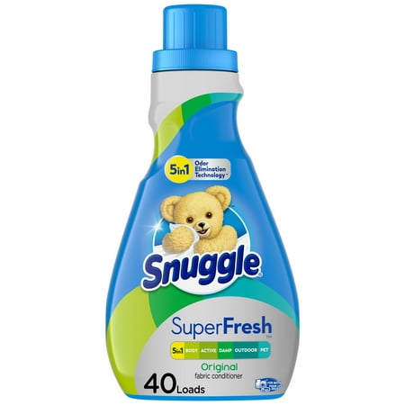 Snuggle SuperFresh Liquid Fabric Softener, with Odor Eliminating Technology, Original 42.8 Ounce, 40 Loads