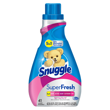 Snuggle SuperFresh Liquid Fabric Softener, with Odor Eliminating Technology, Spring Burst 42.8 Ounce, 40 Loads