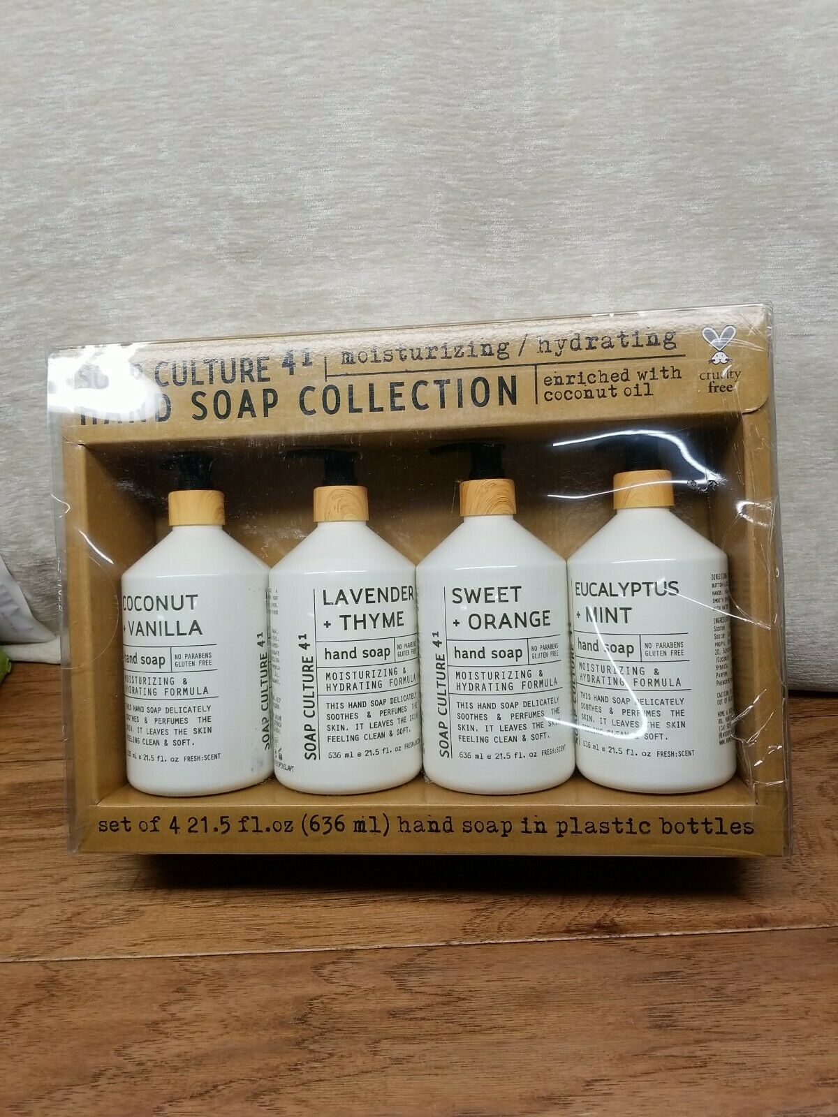 Soap Culture Hand Soap Moisturizing Collection Gift set of 4 x 21.5 oz bottles
