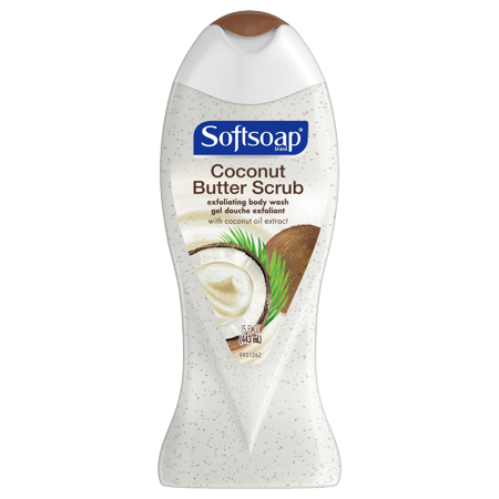 Softsoap, Coconut Butter, Exfoliating Body Wash, 15 Ounce