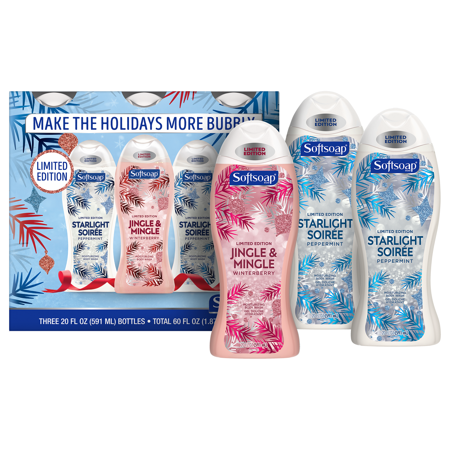 Softsoap Limited Edition Moisturizing Body Wash Holiday Gift Set, 20 Fl Oz, 3 Ct