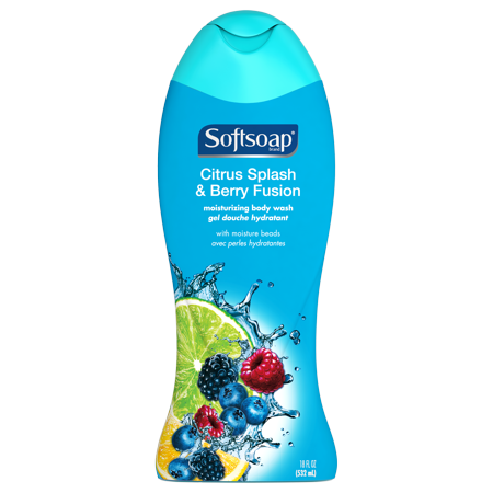 Softsoap Moisturizing Body Wash, Citrus Splash and Berry - 18 fl oz