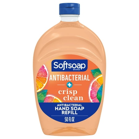 Softsoap Antibacterial Liquid Hand Soap Refill, Crisp Clean - 50 Fluid Ounce