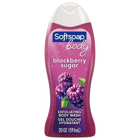 Softsoap Exfoliating Body Wash, Blackberry Sugar Scrub, 20 Ounce - WALMART