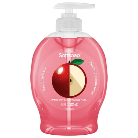 Softsoap Limited Edition Red Apple Liquid Hand Soap, Kitchen or Bathroom Hand Soap, 7.5 oz Pump Bottle