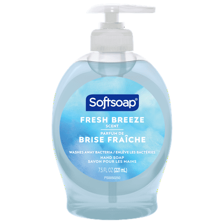 Softsoap Liquid Hand Soap, Kitchen and Bathroom Hand Soap, Fresh Breeze Scent, 7.5 fl oz