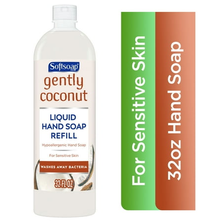 Softsoap Liquid Hand Soap Refill Bottle, Gently Coconut, 32 fl oz