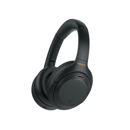 Sony WH1000XM4 Wireless Noise Canceling Over-the-Ear Headphones with Google Assistant - Black