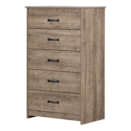 South Shore Tassio 5-Drawer Chest, Weathered Oak