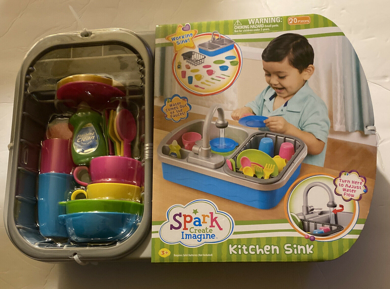 Spark Create Imagine Kitchen Sink 20 Piece Play Set NEW IN BOX!!  HOT DEAL AT WALMART!