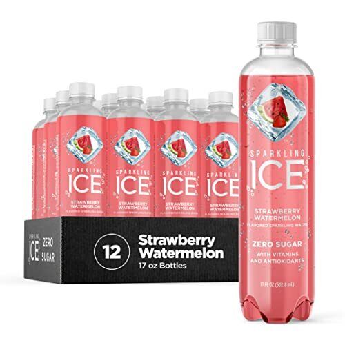 Sparkling Ice Strawberry Watermelon Sparkling Water Zero Sugar Flavored Water...