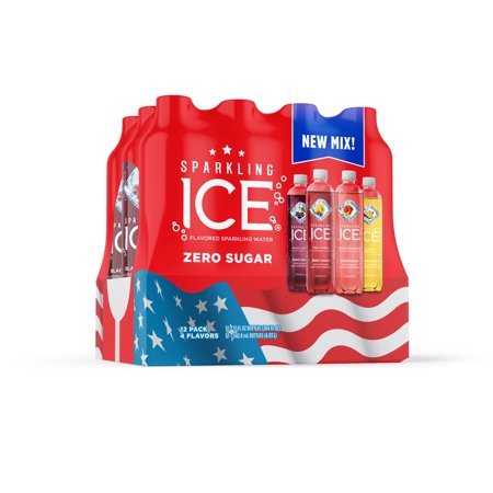 Sparkling Ice® Variety Pack, 17 Fl Oz, 12 Count (Black Cherry, Peach Nectarine, Coconut Pineapple, Fruit Punch)