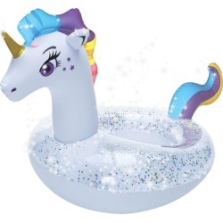 Splash Buddies inflatable Unicorn Glitter Pool Float Ring