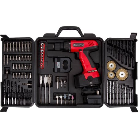 Stalwart 18 Volt Cordless Drill, With 89-Piece Drill Set, 75-CD91