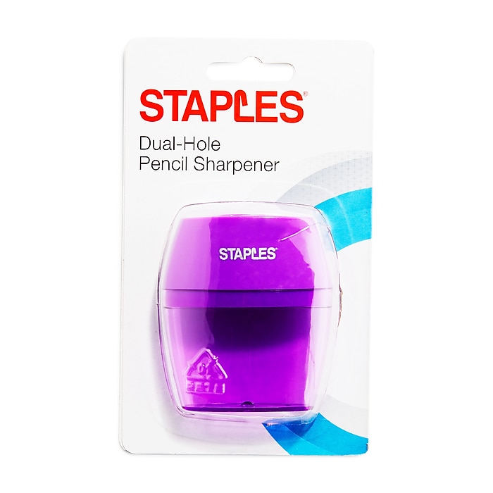Staples® Manual Pencil Sharpener, Assorted Colors (10898-CC)