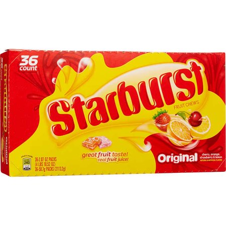 Starburst Original Chewy Candy Full Size Bulk Pack (2.07 oz., 36 ct.)
