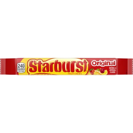 Starburst Original Fruit Chews Candy Single Pack, 2.07 ounce
