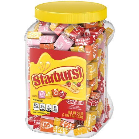 Starburst Original Fruit Chewy Candy Bulk Jar (62 oz.)(2 PK)