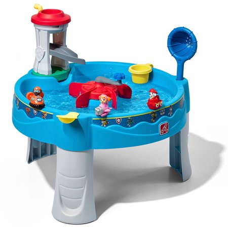 Step2 Paw Patrol Lookout Tower Water Table includes 3 Paw Patrol Pups