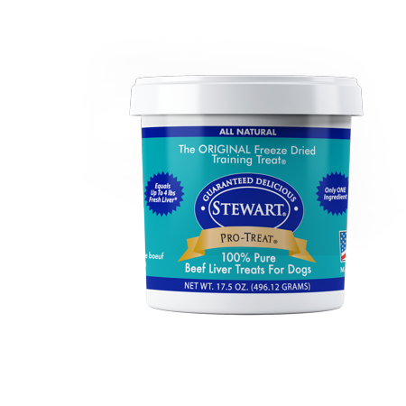 Stewart Pro-Treat Freeze Dried Beef Liver 17.5 oz. Tub