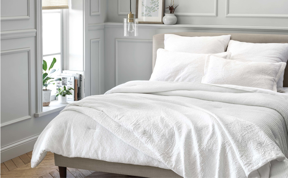 Stripe with Chambray Backing Duvet & Sham Set Faded Blue - Hearth & Hand™ with Magnolia TODAY ONLY At Target