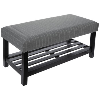 Striped & Cushioned Wood Bench on Sale At hobby lobby