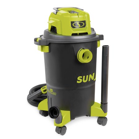 Sun Joe SWD5000 HEPA Filtration Wet/Dry Shop Vacuum w/ Cleaning Attachments , 5-Gal , 1200-Watt, 7.0 Peak HP, For Home, Workshops, Pet hair & Auto Use